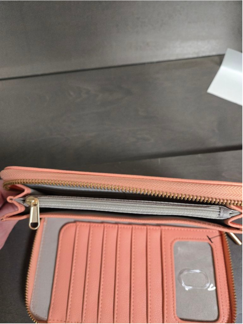 Women's Thirty-One Peach Zip-Around Wallet One Size - Picture 7 of 11